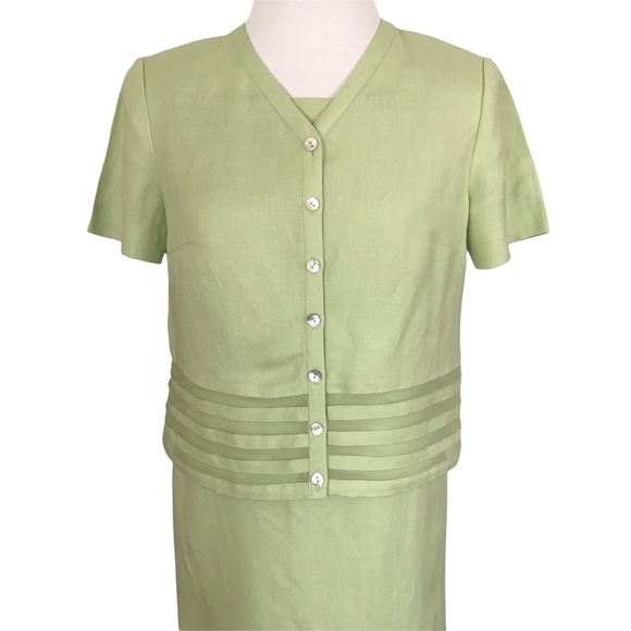 CYNTHIA HOWIE 2 PIECE JACKET DRESS MAXI SIZE 4P - Picture 2 of 15